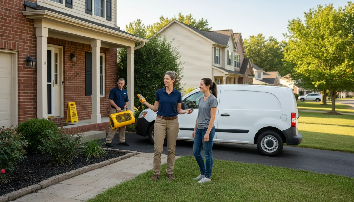 Residential water damage restoration in Lake Hopatcong, NJ